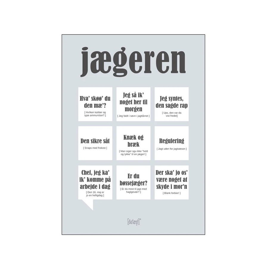 Dialgt Jgeren Plakat 50x70 cm
