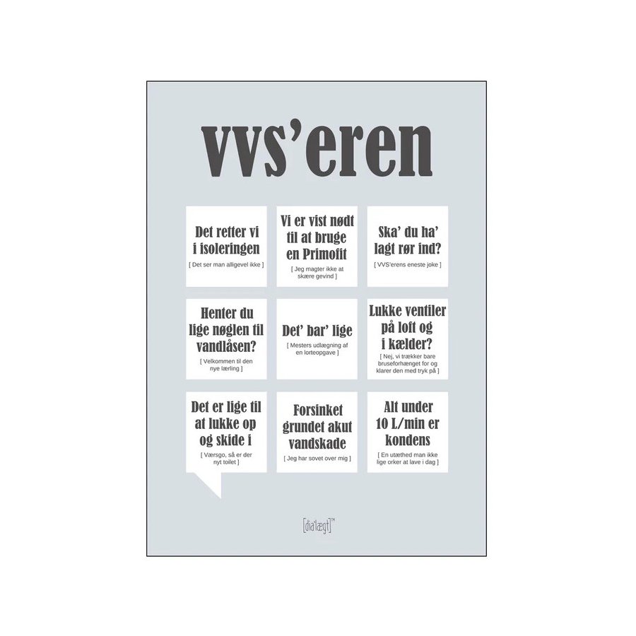 Dialgt VVS'eren Plakat 70x100 cm