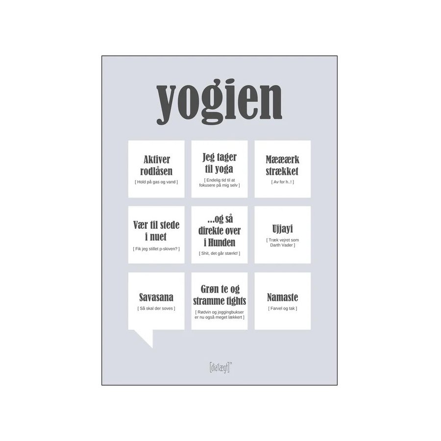 Dialgt Yogien Plakat A3