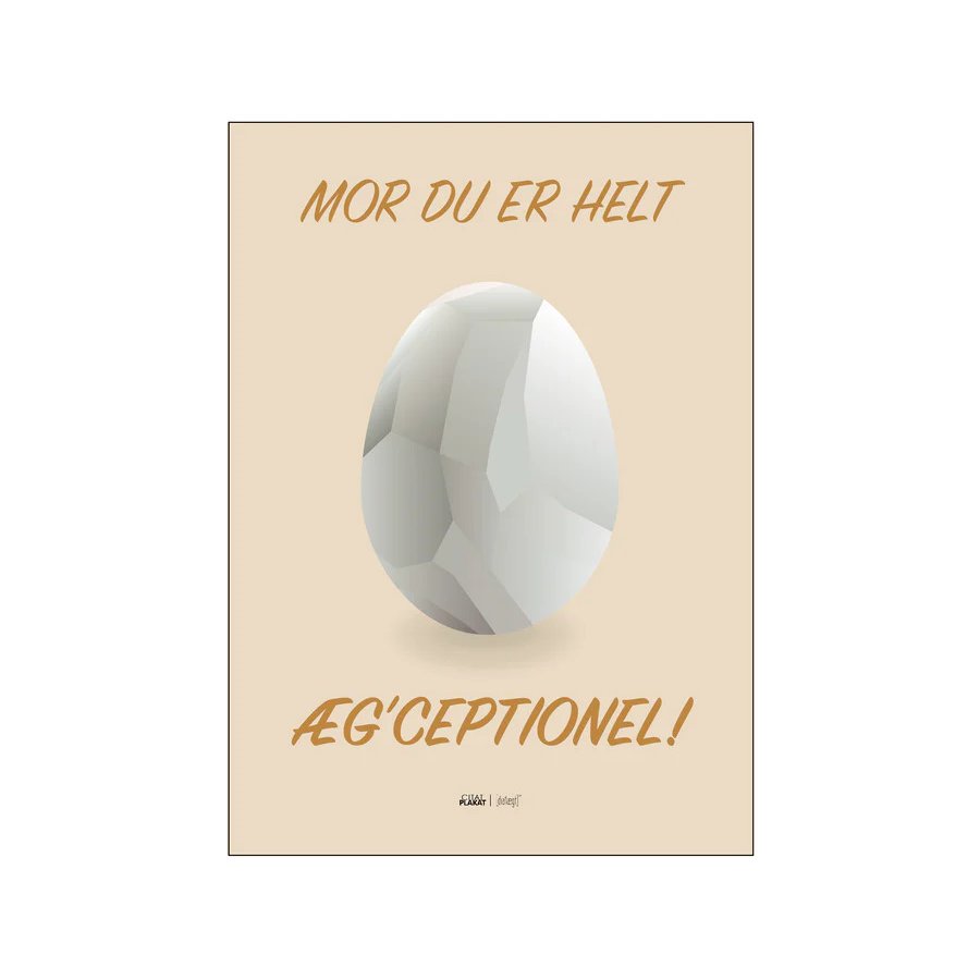 Citatplakat Du Er g'ceptionel 50x70 cm