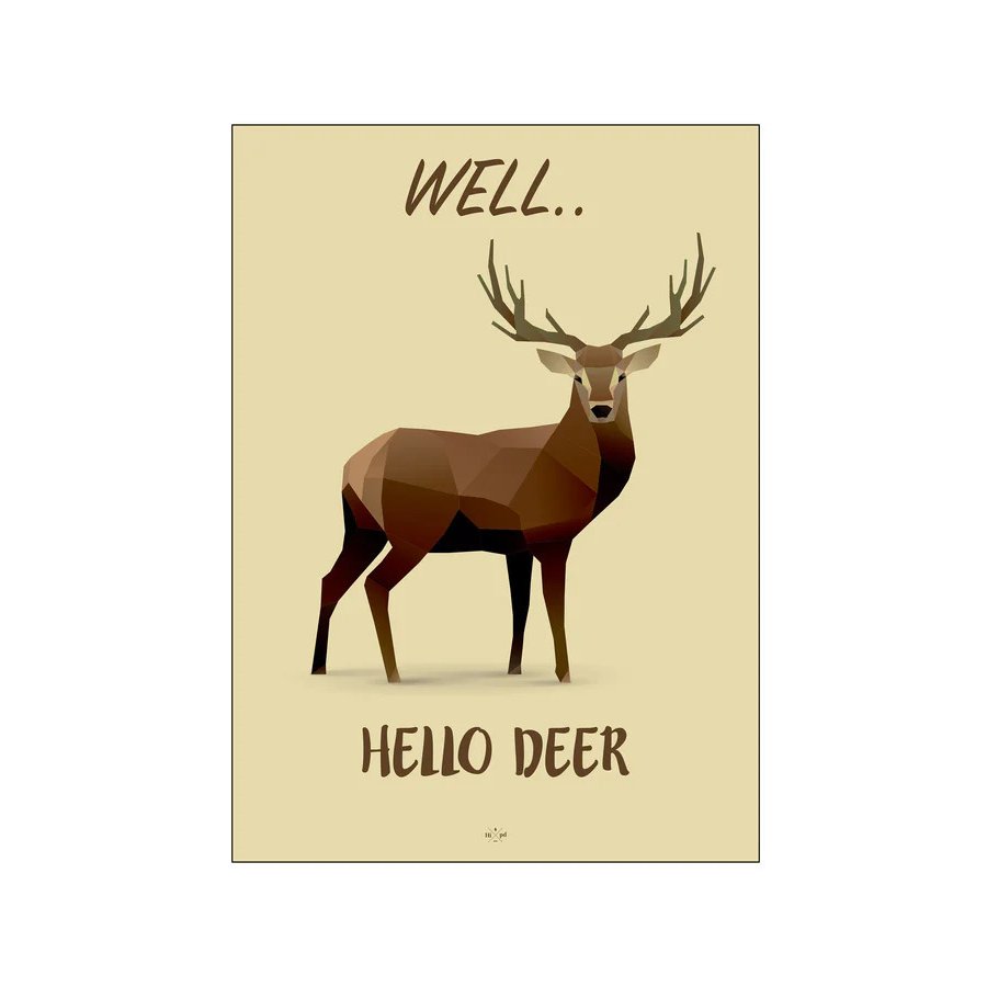 Citatplakat Hello Deer A4