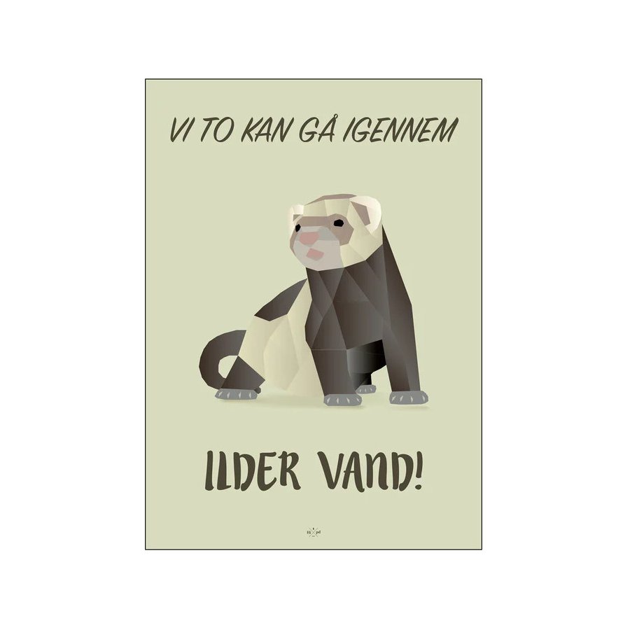 Citatplakat Ilder Vand A3