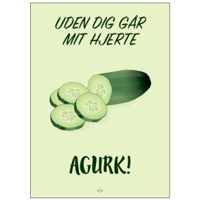 Citatplakat Agurk A3