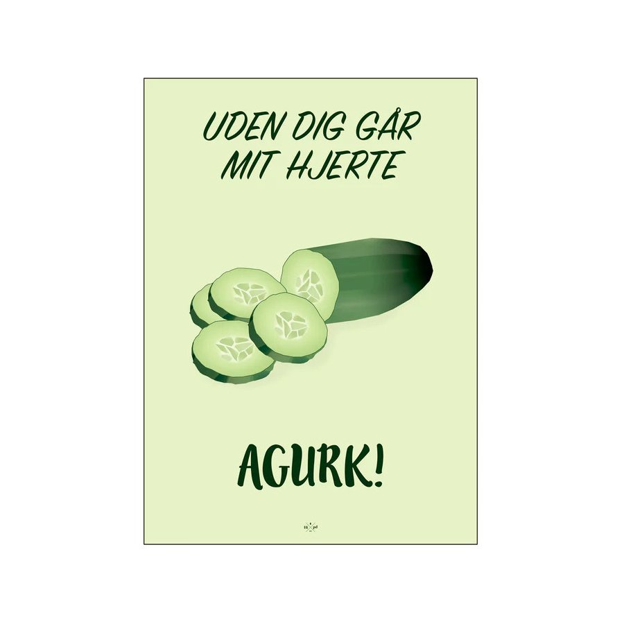 Citatplakat Agurk A4