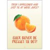 Citatplakat Appelsiner A4