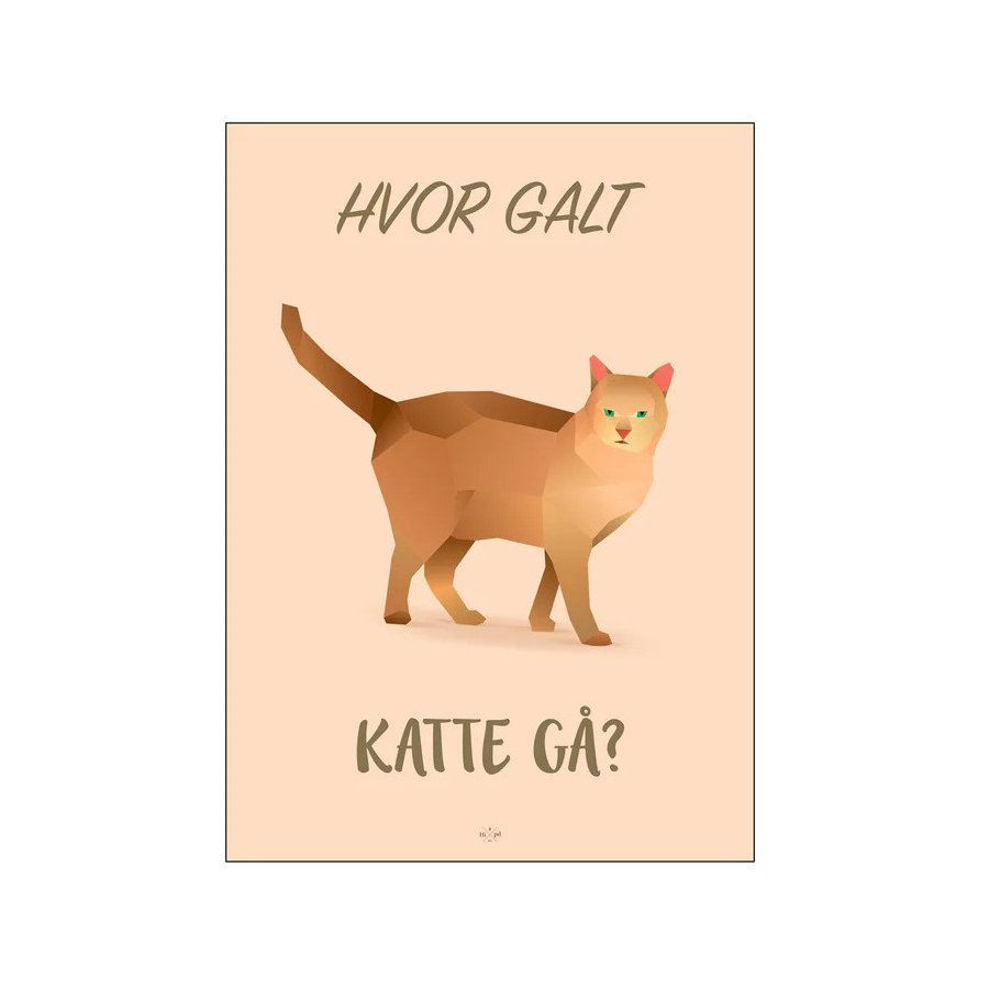 Citatplakat Hvor Galt Katte G A4