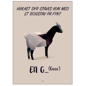 Citatplakat En G 50x70 cm