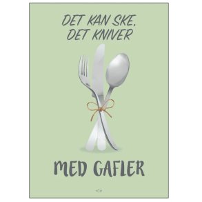 Citatplakat Kniver Med Gafler A4
