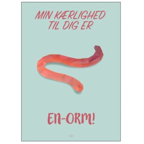 Citatplakat En-orm 50x70 cm