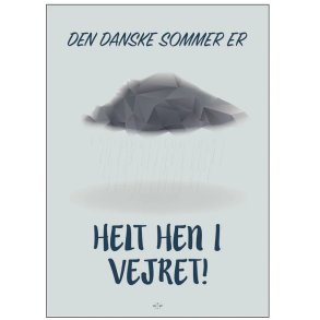 Citatplakat Dansk Sommer A3