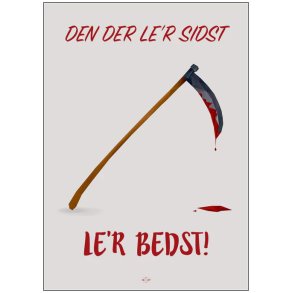Citatplakat Den Der Le'r Sidst 70x100 cm
