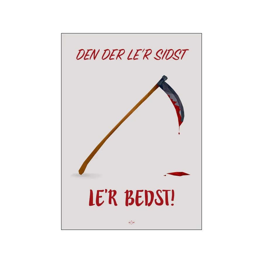 Citatplakat Den Der Le'r Sidst A3