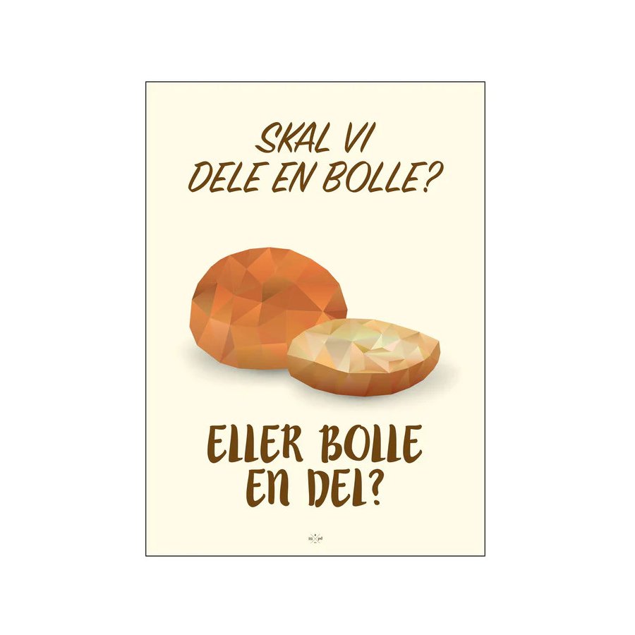 Citatplakat Bolle En Del A3