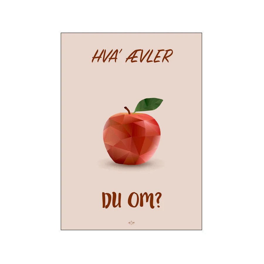 Citatplakat Hva' vler Du Om A4, Rd