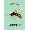 Citatplakat Just Bee Yourself A3, Grn