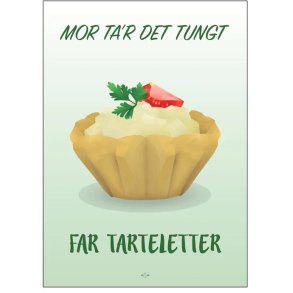 Citatplakat Far Tarteletter A3