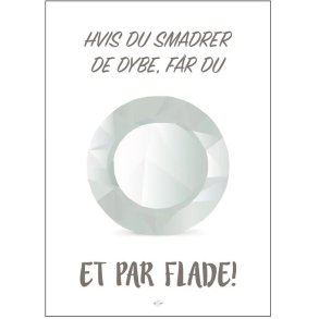 Citatplakat Et Par Flade 50x70 cm
