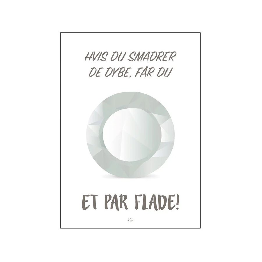 Citatplakat Et Par Flade A3