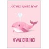 Citatplakat Hval'entine A4, Lyserd