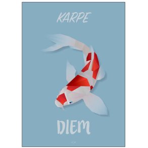 Citatplakat Karpe Diem A4