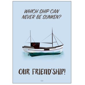 Citatplakat Friendship A3