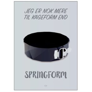 Citatplakat Kageform 50x70 cm