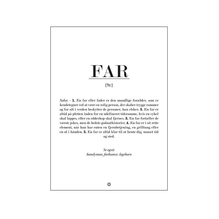 Citatplakat Far Definition A3