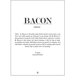 Citatplakat Bacon Definition A3