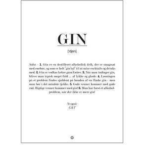 Citatplakat Gin Definition A3