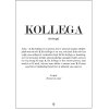 Citatplakat Kollega Definition 50x70 cm