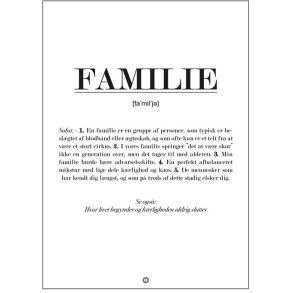 Citatplakat Familie Definition A3