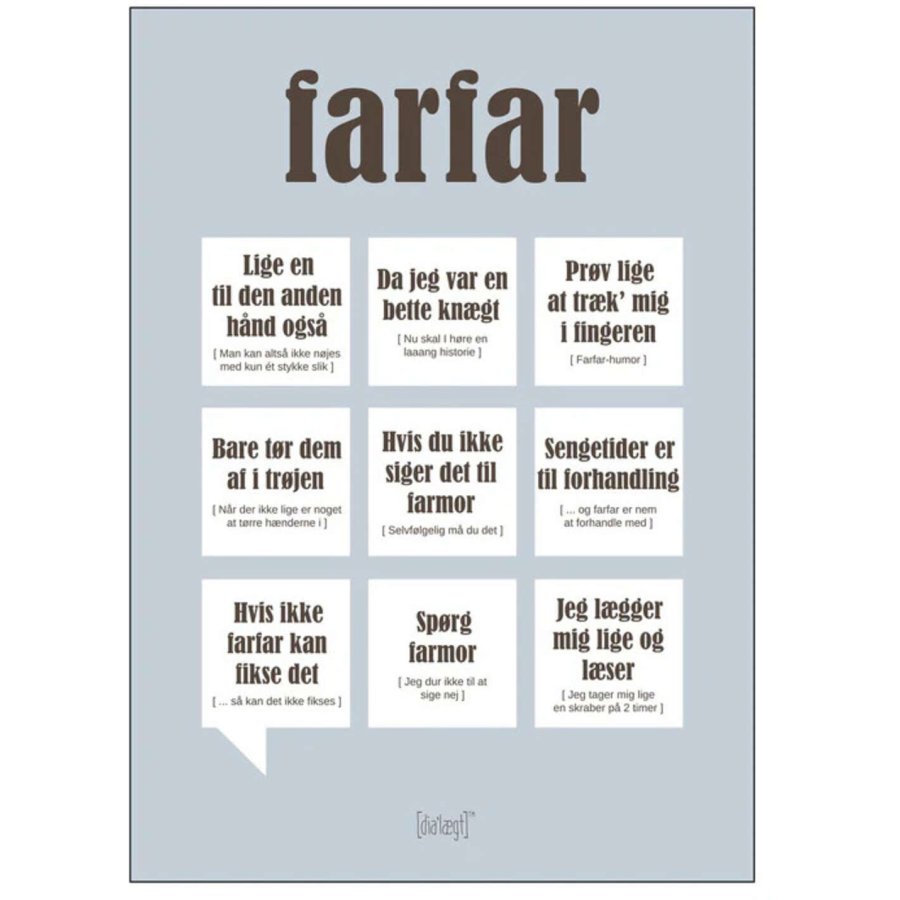 Dialgt Plakat Farfar A4, Gr