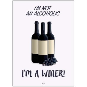 Citatplakat I'm A Winer 70x100 cm