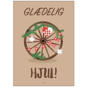Citatplakat Gl�delig Hjul 70x100 cm