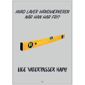 Citatplakat Hvad Laver H�ndv�rkeren 70x100 cm