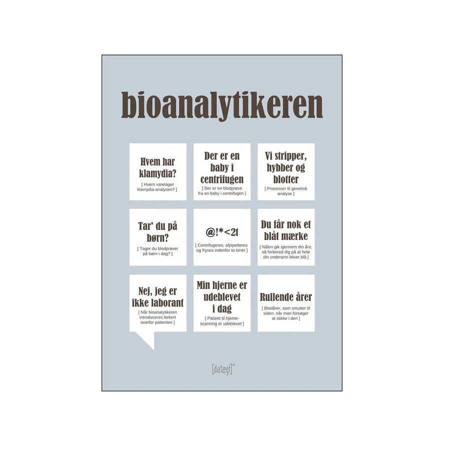 Dialgt Bioanalytikeren Plakat A3
