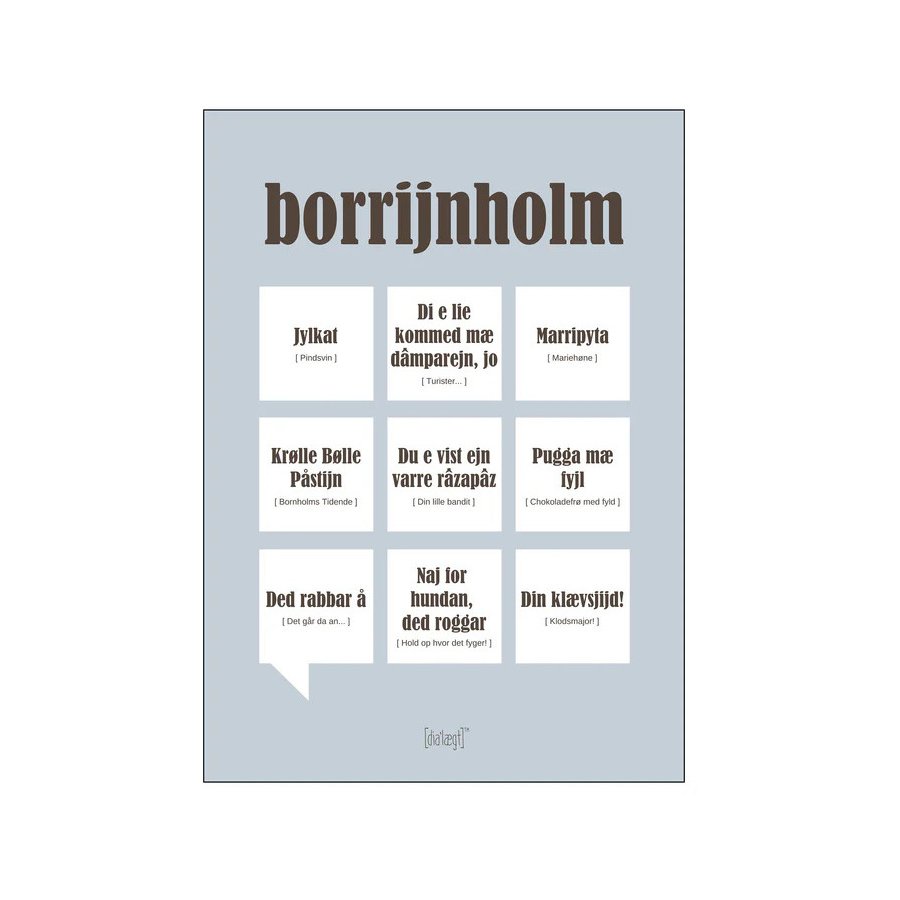 Dialgt Bornholm Plakat A3