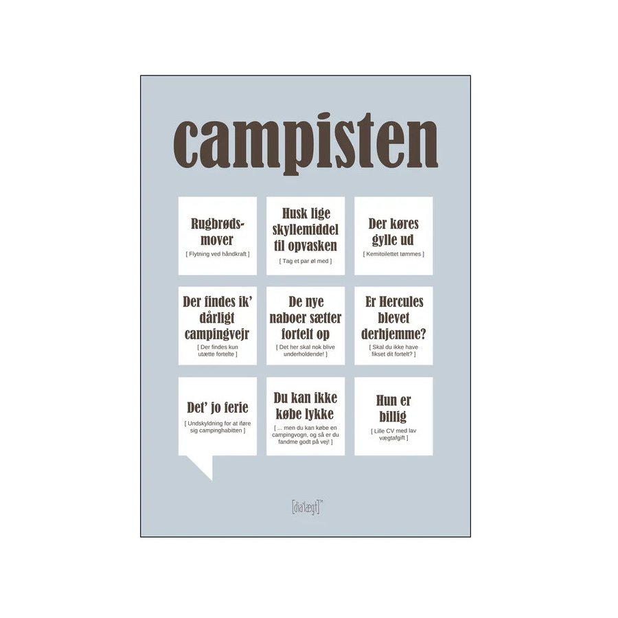 Dialgt Campisten Plakat A3