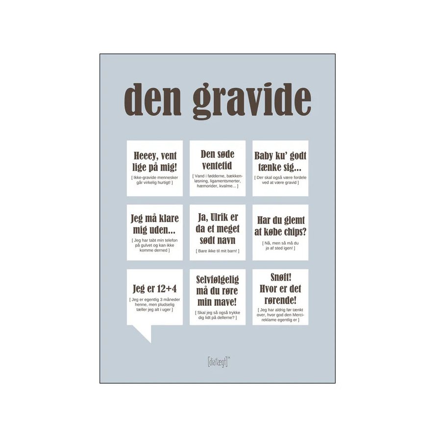 Dialgt Den Gravide Plakat A3