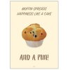 Citatplakat Muffin Spreads Happiness A3
