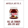 Citatplakat Nutella Jeg Til 3 50x70 cm