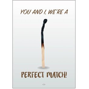 Citatplakat The Perfect Match 70x100 cm
