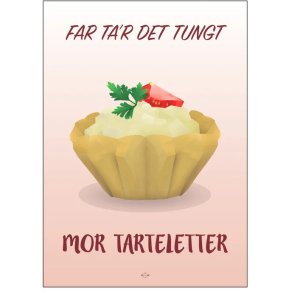 Citatplakat Mor Tarteletter A4