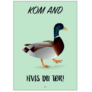 Citatplakat Kom And A4, Gr�n