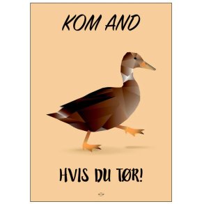 Citatplakat Kom And A3, Brun