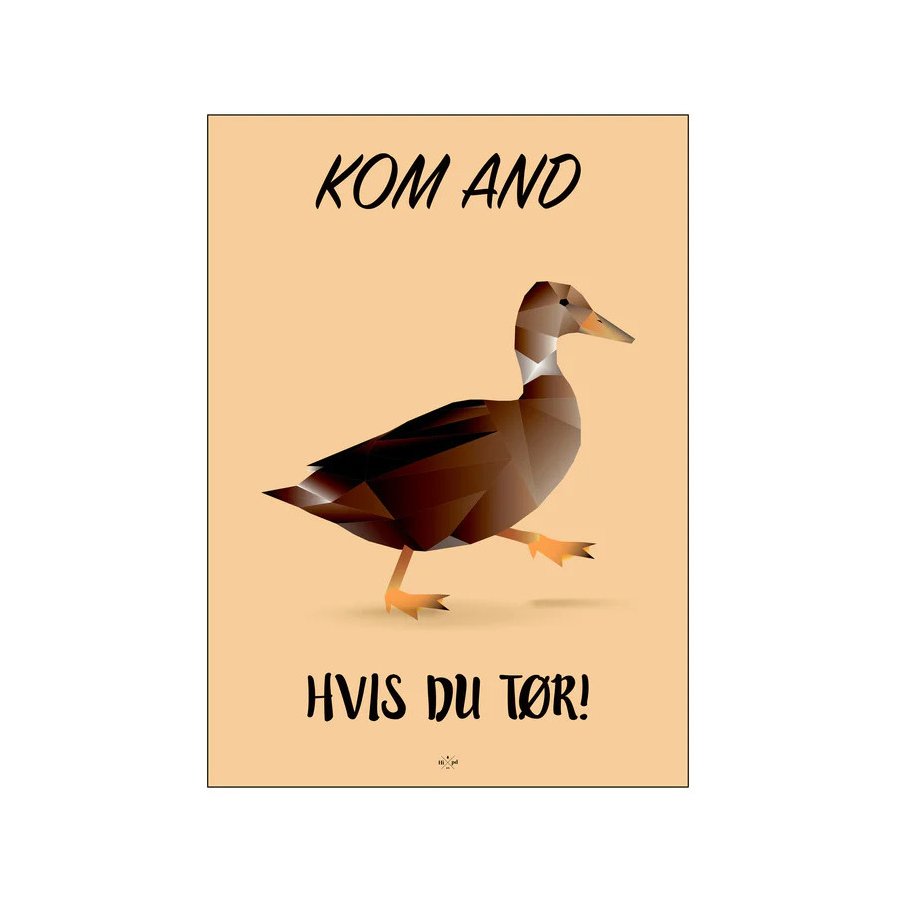 Citatplakat Kom And A4, Brun