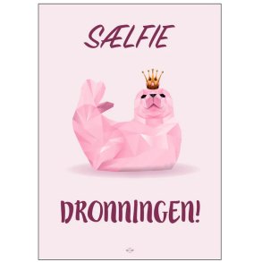 Citatplakat S�lfie-dronningen A4