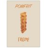 Citatplakat Pomfrit Frem A4