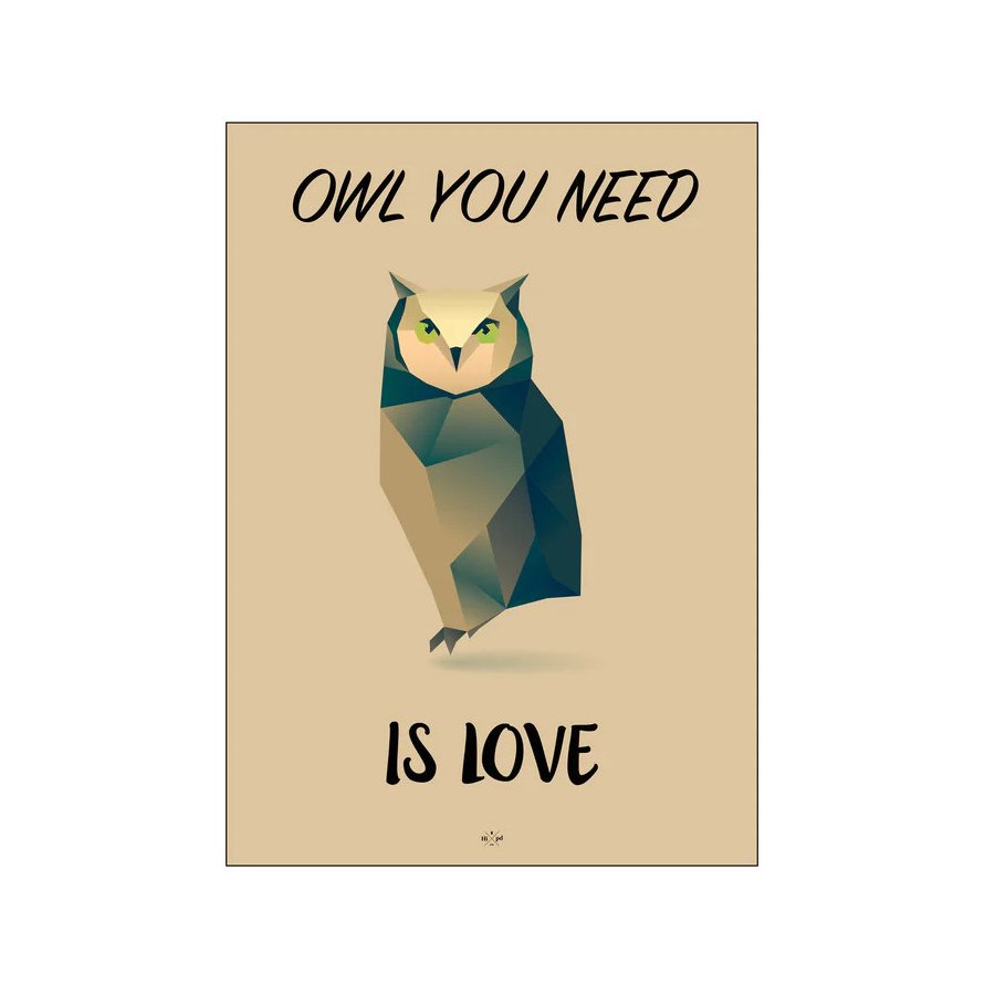 Citatplakat Owl You Need A3