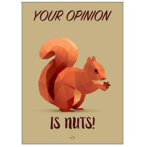 Citatplakat Nuts 50x70 cm